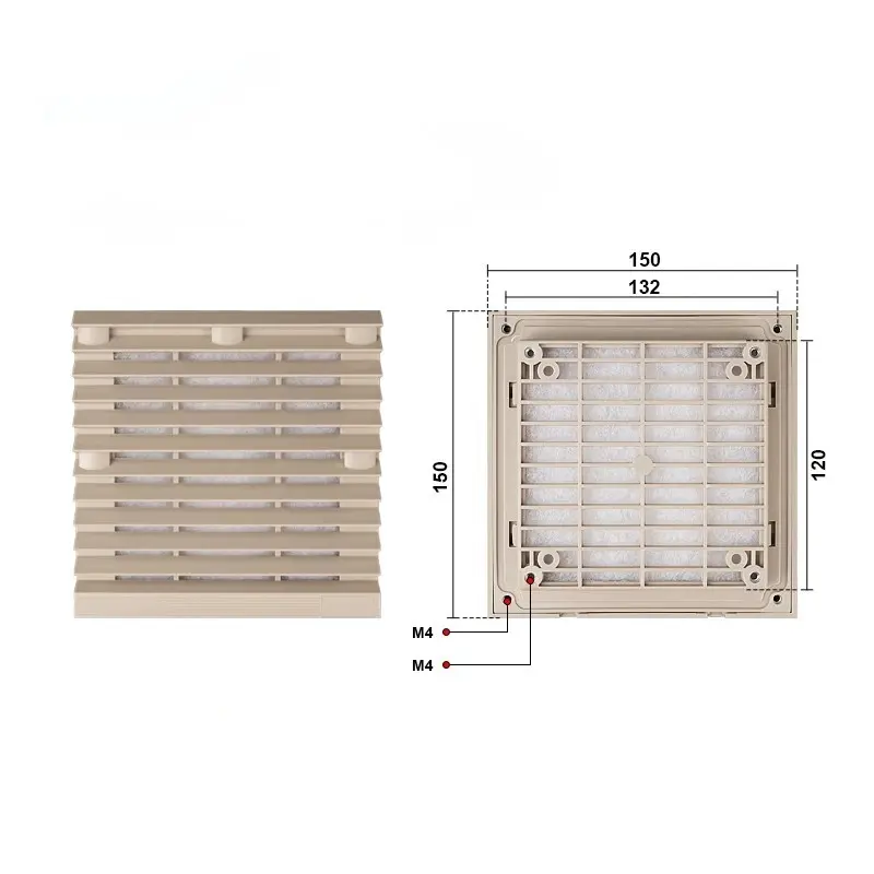 Ventana de ventilación del gabinete Ventana de ventilación del gabinete